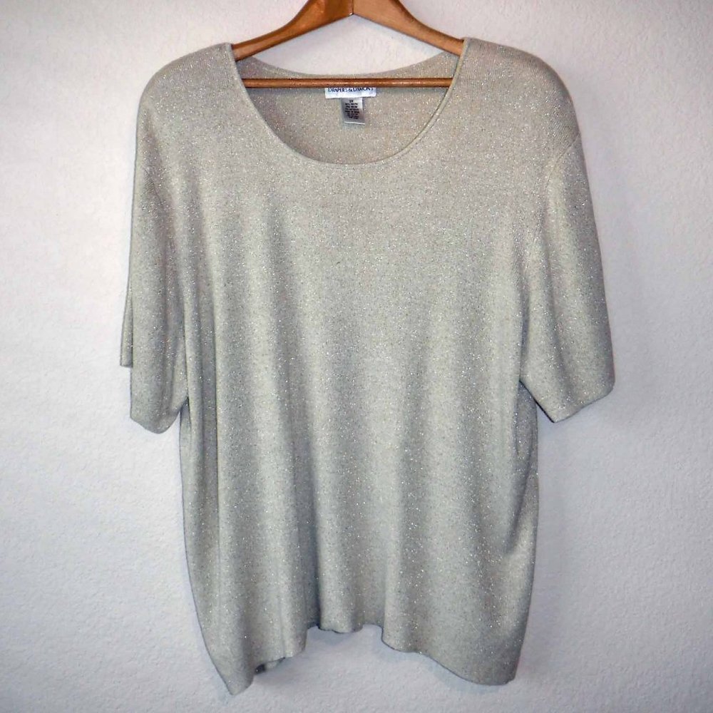 Draper's & Damon's Metallic Gold Sweater